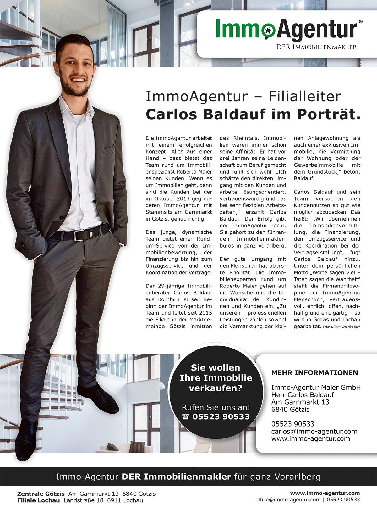 ImmoAgentur – Filialleiter Carlos Baldauf im Porträt.