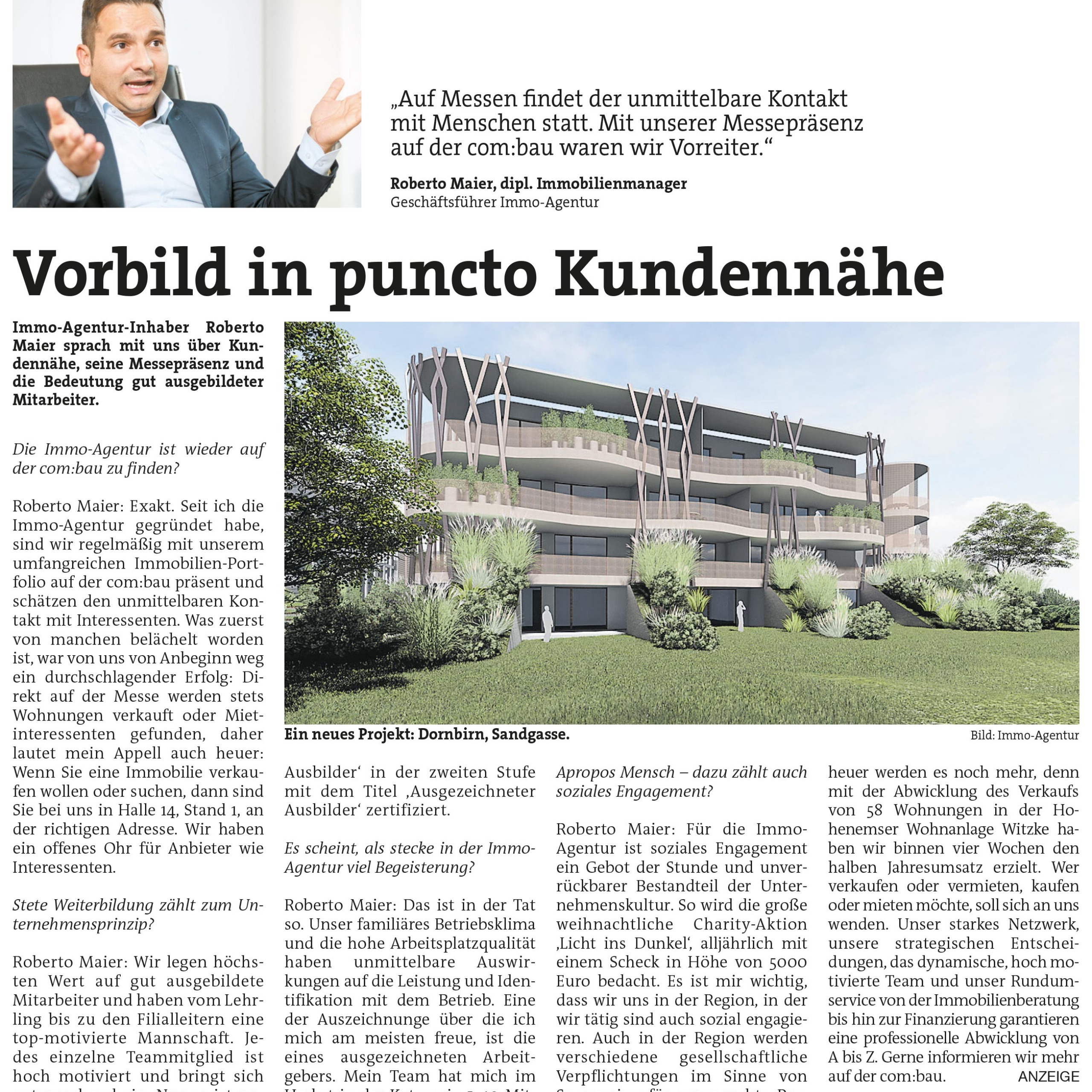 Vorbild in puncto Kundennähe