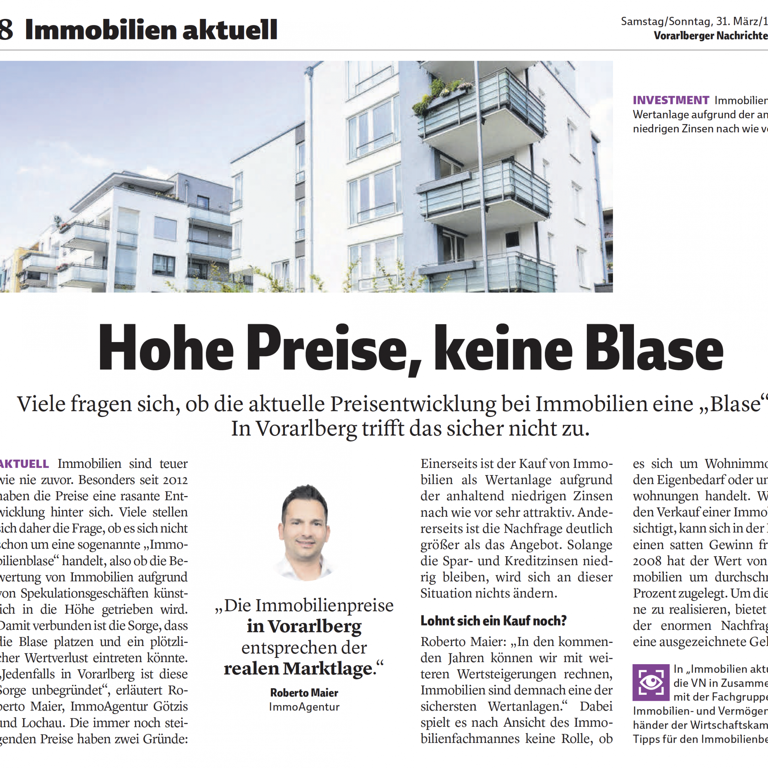 Immobilienpreise in Vorarlberg